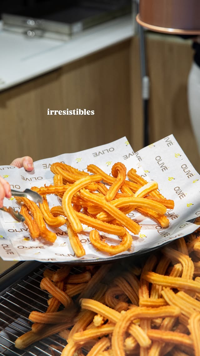 Churros recién hechos Xurreria Olivé